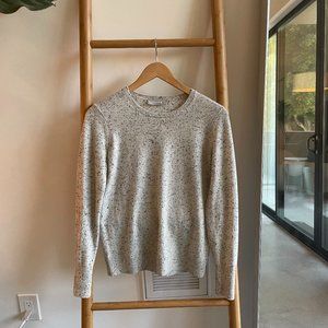 Everlane The Cashmere Crew in Frost Donegal in size S